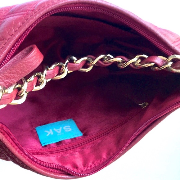 The Sak Pink Label Quilted Leather Chain Purse - Picture 4 of 7